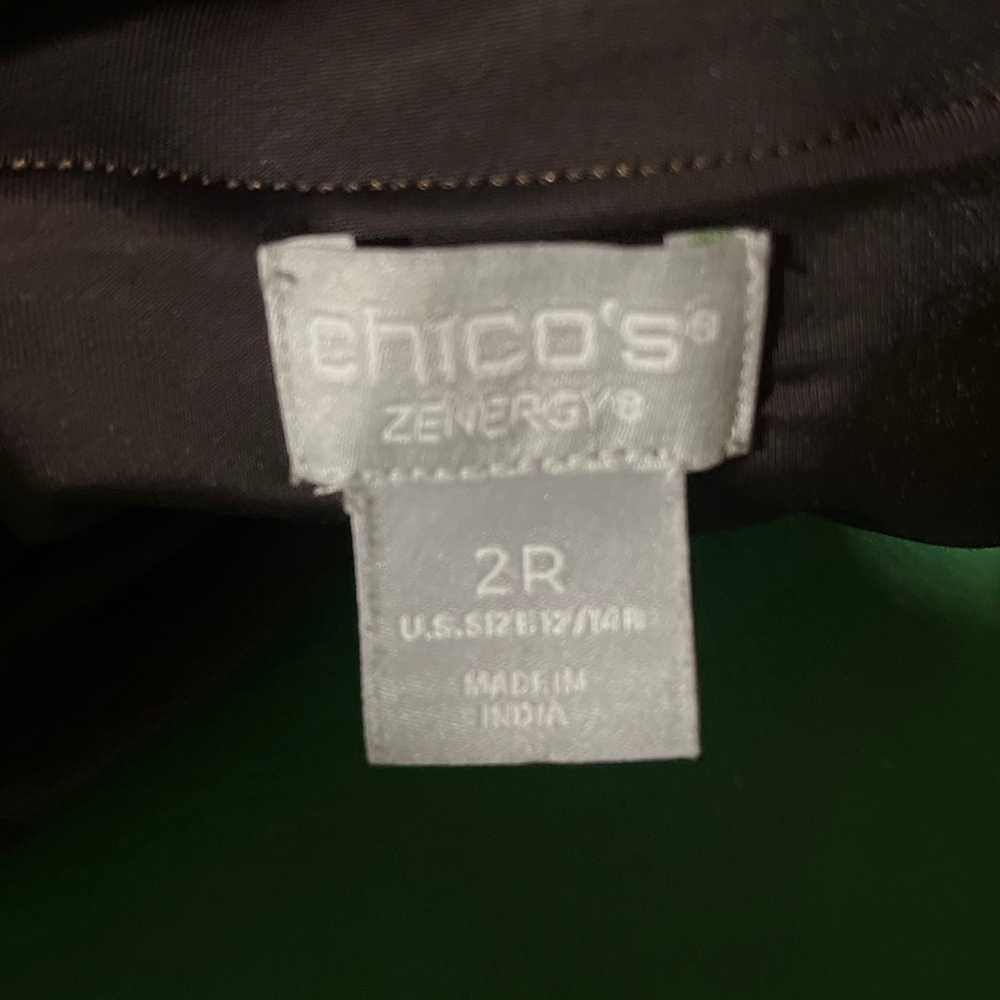 NWOT Women's Chico's Zenergy Brown Leggings with Pockets SZ 2R/12/14R - Picture 8 of 9